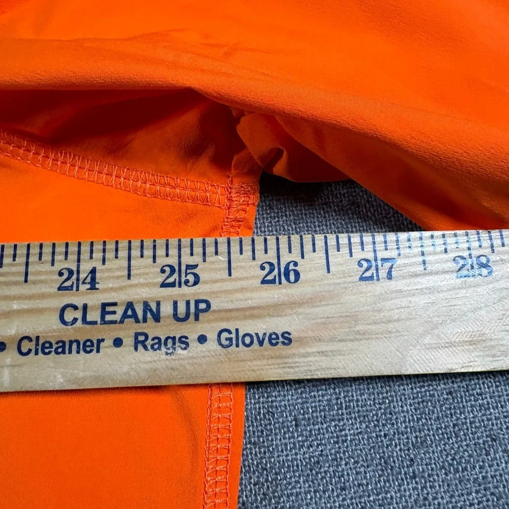 Columbia Clemson Tigers Windbreaker Jacket Mens Large Orange Hooded Full Zip